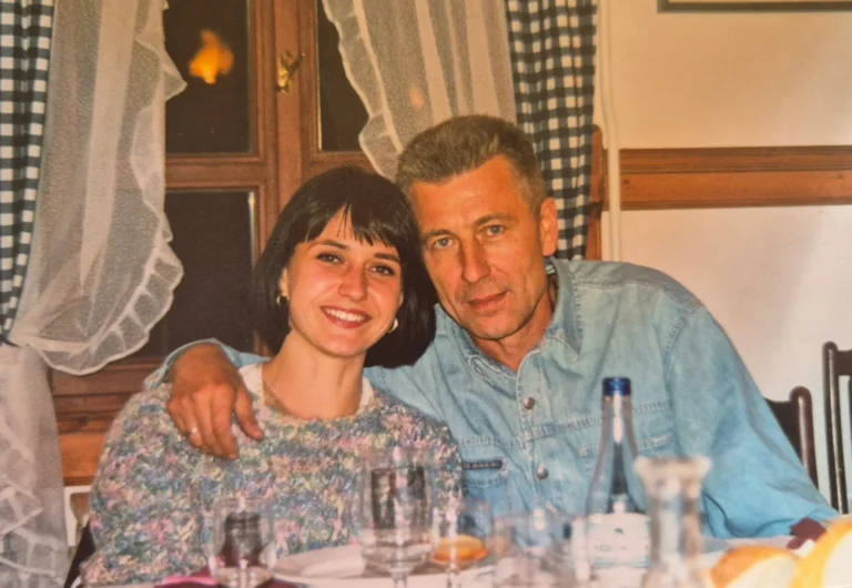 Bubelényi László a feleségével